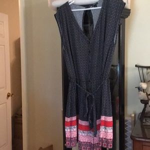 Pink print romper torrid size 1